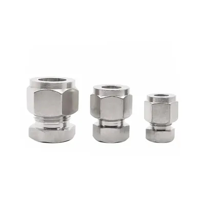 SS316L 6mm 8mm 10mm Double Ferrule Tube Plug for Compression Tube End Instrumentation Connector Stainless Steel Pipe Fitting
