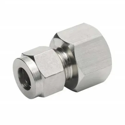 Wholesale 316 Silver Plated 6mm*1/8′′ NPT Unf Thread Pipe Fitting Stainless Steel Hydraulic Fittings Male Connector Adaptor