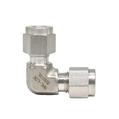 Tube Fittings-Union Elbow Sizes From 1/16 to 2in and 2 mm to 50 mm Stainless Steel Pipe Fitting