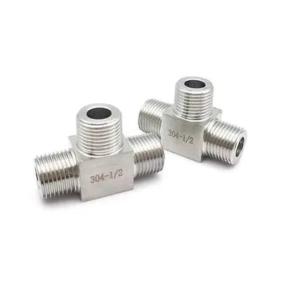 304 316 T Shape Stainless Steel Male Tee Pipe Fitting