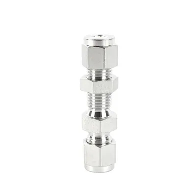 Stainless Steel Compression Tube Fittings Bulkhead Union Straight Tube Stainless Steel Pipe Fittings