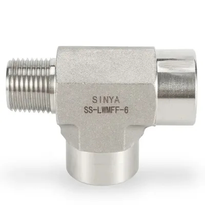 6000 Psi 3/8 NPT Male Female Stainless Steel 316/316L Swagelok Type NPT Tube Fittings Instrumentation Street Tee Pipe Fittings