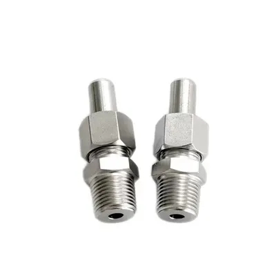 Stock SS316L Gz Thread Weld to Tube Connector Stainless Steel Pipe Fitting for Compression Tube